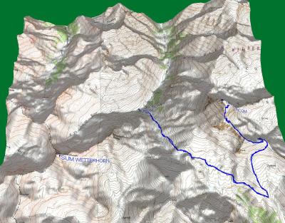Uncompahgre Climb Route. Monday With Summit Pack