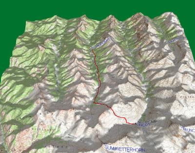 Middle Fork Trail, Sunday With Full Pack