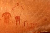 Typical Basketmaker Art (Pre-450 AD), Bird-Headed Human Figure, Antelope House Ruins