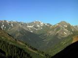 View of Handies Peak (14,048) (Center), & Whitecross Mtn. (13,532) From Silver Creek Trail