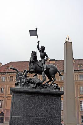 Prague - Inside the Castle, Statue & Obelisk