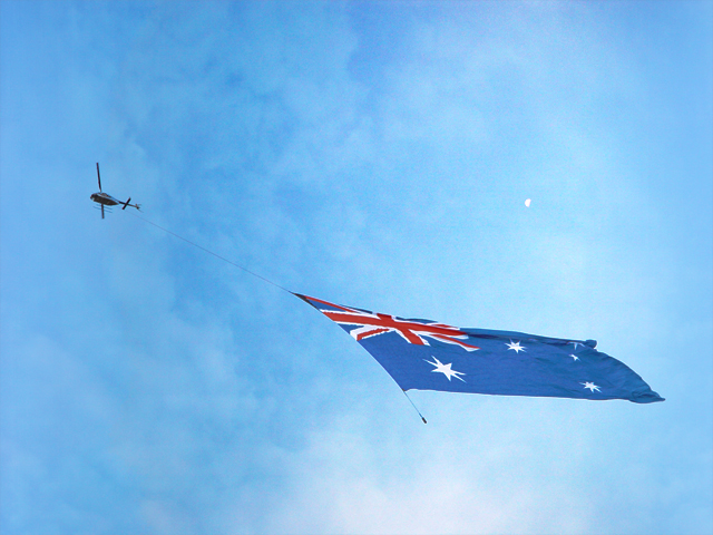 <br><p align=center><b>flying the flag</b>