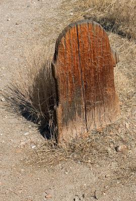 Wooden Tombstone By Pete W