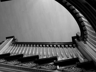 Old Railing in B&W