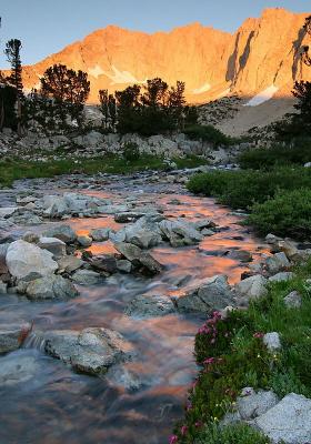 Sunrise and Stream Reflection