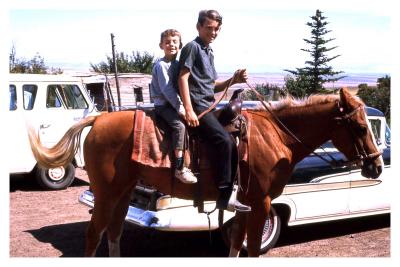 1966-On a Horse with Mark