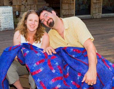 2005 Sean & Arlene with their new quilt