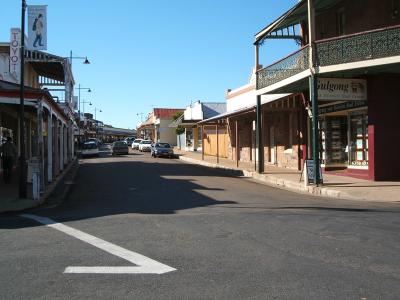 And this is Gulgong. I'm standing a couple of feet behind where I parked the hire car rather badly.