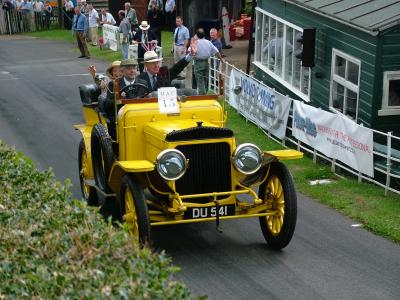 These are some of the early cars to ascend Shelsley