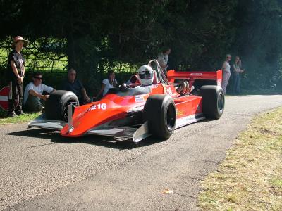 Images of hill climb cars specially construced to compete at Shelsley