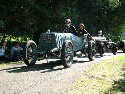 These are some of the early cars to ascend Shelsley