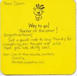 Card chúc mừng của một nữ sinh viên - Congratulations Card from a female student