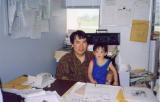  Bồng cháu trong Văn phòng Giáo Sư Trưởng Phòng - With a young nephew in th Program Co-ordinators office