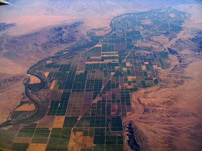 Irrigated valley, north of Blythe