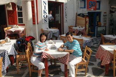 Nikos restaurant, Mykonos