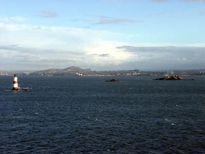 prison island and lighthouse in the Firth