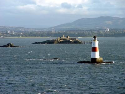 passing the island and lighthouse