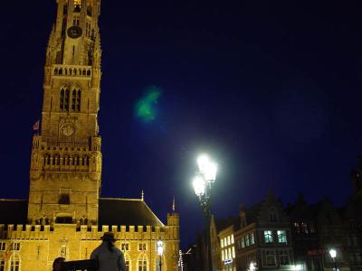 Markt tower at night
