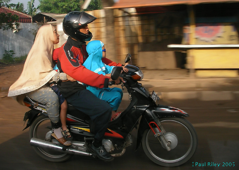 Four on a bike