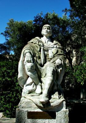 Statue in the Castelo se Sao Jorge in Lisbon