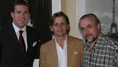 With Count Baldelli and Mikhail Baryshnikov