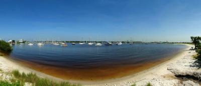 Pano- Cove of sailboats