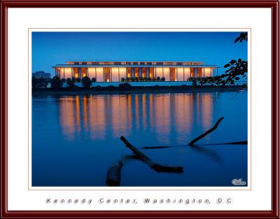 Night shot of Kennedy Center, Washington, D. C.