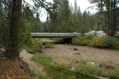 Auto Bridge acorss Yosemite Creek (upper), Tuolumne Meadows-Tigoa Pass Road