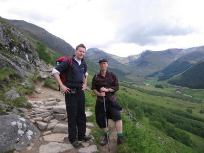 Myself and Stevie on the way down