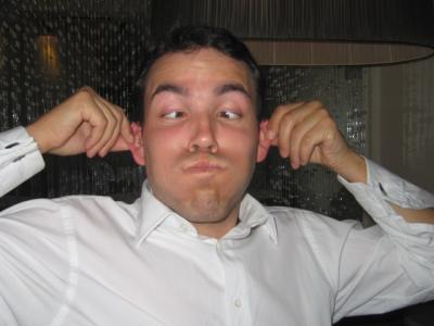 Darren pretending to be JT