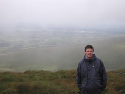 Sean McCarthey on the top of Dart Mountain