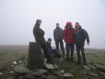 Lads at the top of Sawel Mountain
