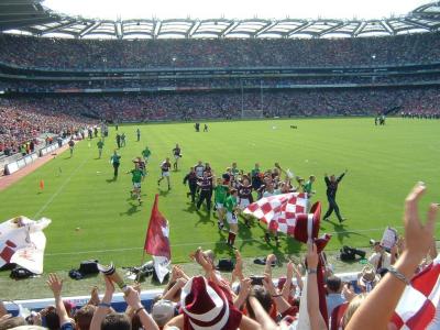 Galway Minors celebrate with the Trophy