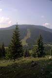 Ski slope in the mountains NW Romania