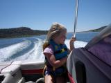 Kaelyn enjoys her boat ride
