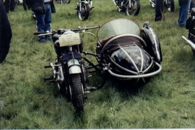 Vincent with side car