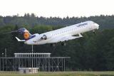 Lufthansa CRJ departing from Zurich