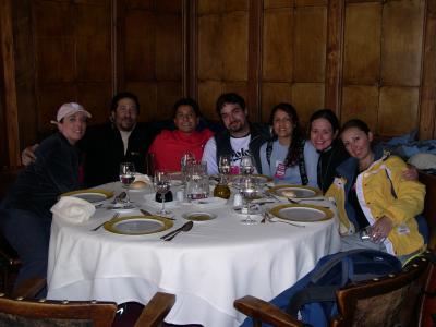 Debbie, me, Marcos (our waiter for the week), Brian, Ana, Kristin and Angie