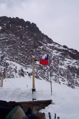 Chilean flag flies over Tio Bob's