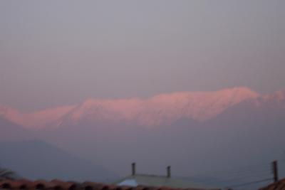 Sunset over the Andes