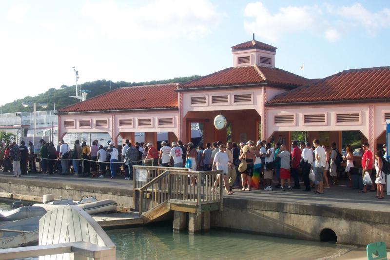 Watching 6 Oclock Ferry to STT