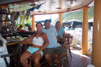 Angie, Allan & Trish-Pusser's Sopers Hole