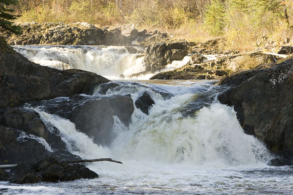 Hells Gate rapids at Kapkigiwan Park near Englehart