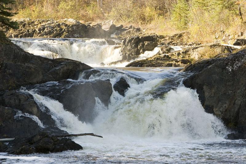 Hells Gate rapids at Kapkigiwan Park near Englehart