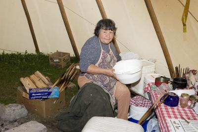 Making bannock