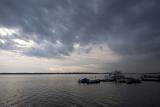 Boats just before sunset