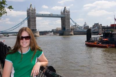 Lindsay with Tower Bridge backdrop