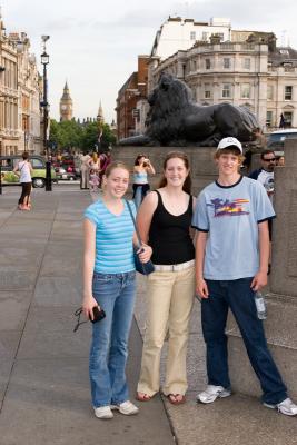 The kids at Trafalger Square