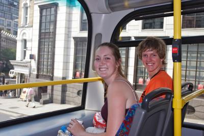 Doulbe decker bus ride