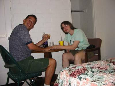 Us Enjoying Our Meal